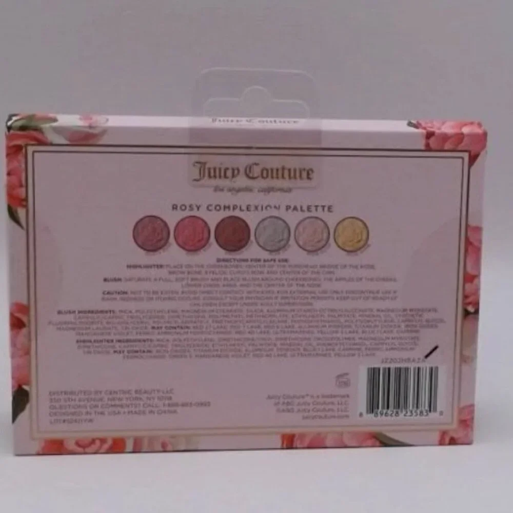 PaletteJuicy Couture - Rosy Complexion Palette, Bush & Highlighter,6 Colors,BNIB